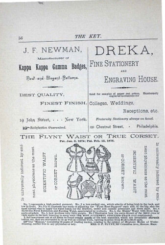 J.F. Newman Advertisement, December 1886 (image)